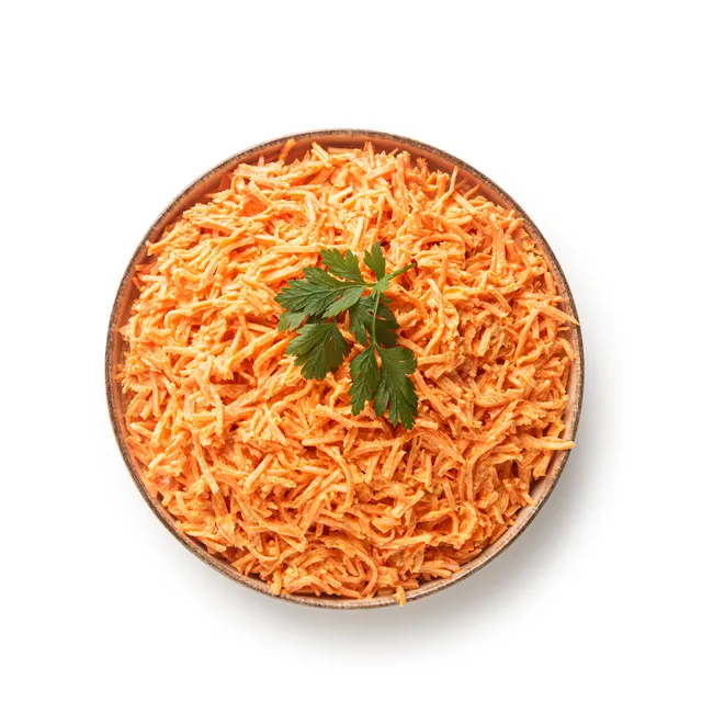 Morkų salotos su česnakais ir majonezu IKI ŠEFAI pakuotė, 1 kg 
