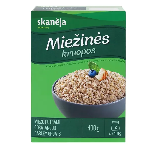 Miežių kruopos SKANĖJA, 4 x 100 g