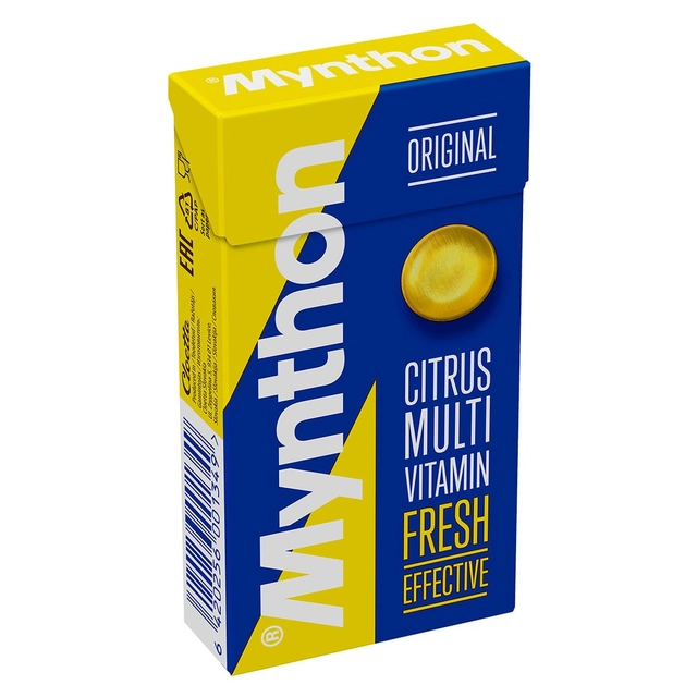 Pastilės MYNTHON CITRUS-MULTIVIT, 34 g