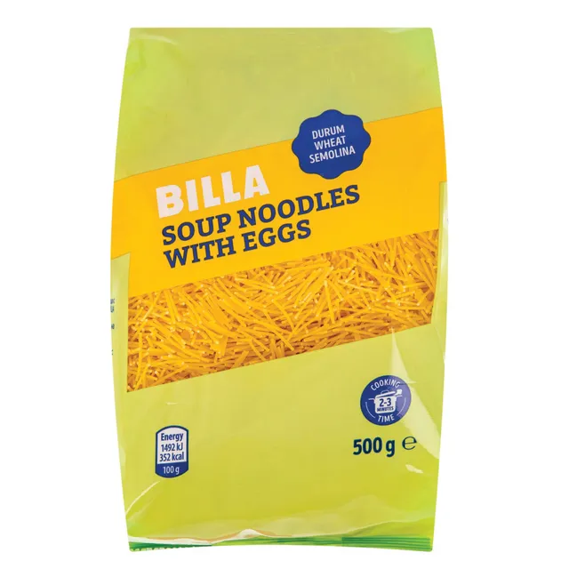 Makaronai su kiaušiniu BILLA SOUP, 500 g