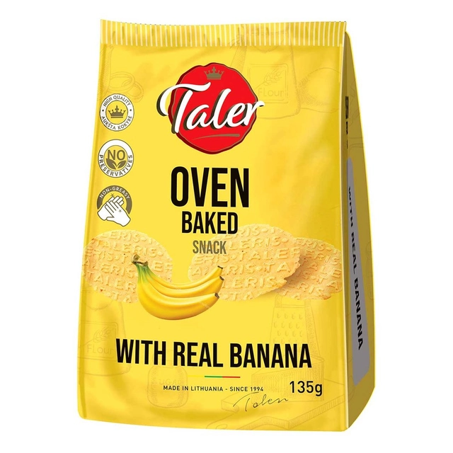 Traškučiai su bananais TALERIAI, 135 g