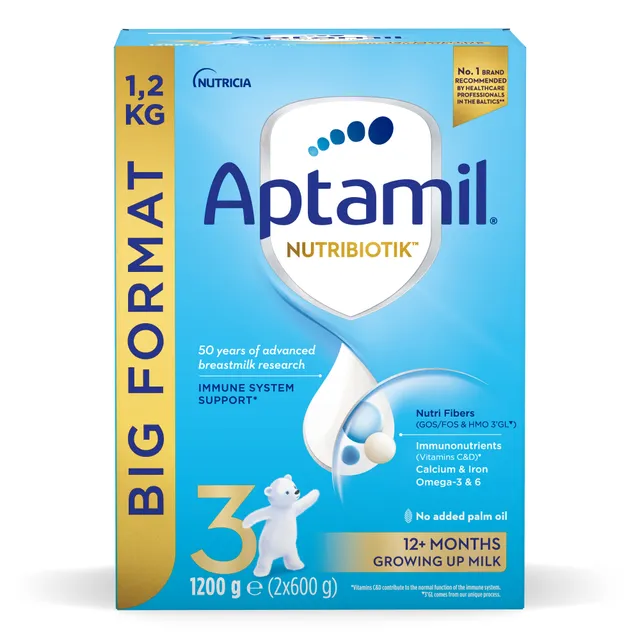 Pieno mišinys APTAMIL 3 12M+, 1,2 kg