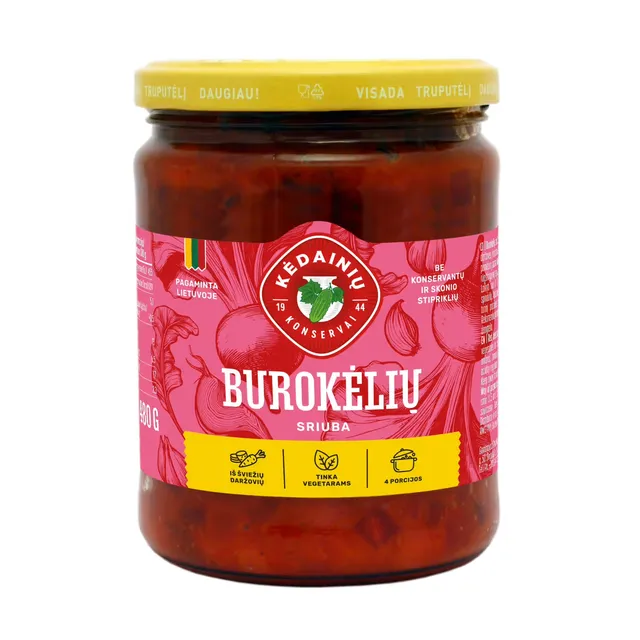Burokėlių sriuba KĖDAINIŲ, 480 g