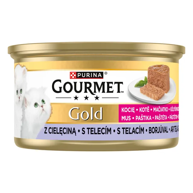 Veršienos putėsiai kačiukams GOURMET GOLD