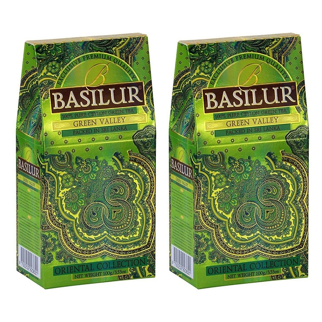 Žalioji arbata BASILUR ORIENTAL GREEN VALLEY, 100 g