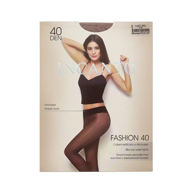 Moteriškos pėdkelnės INCANTO FASHION 40 DEN, 4 dydis, spalva NATUREL