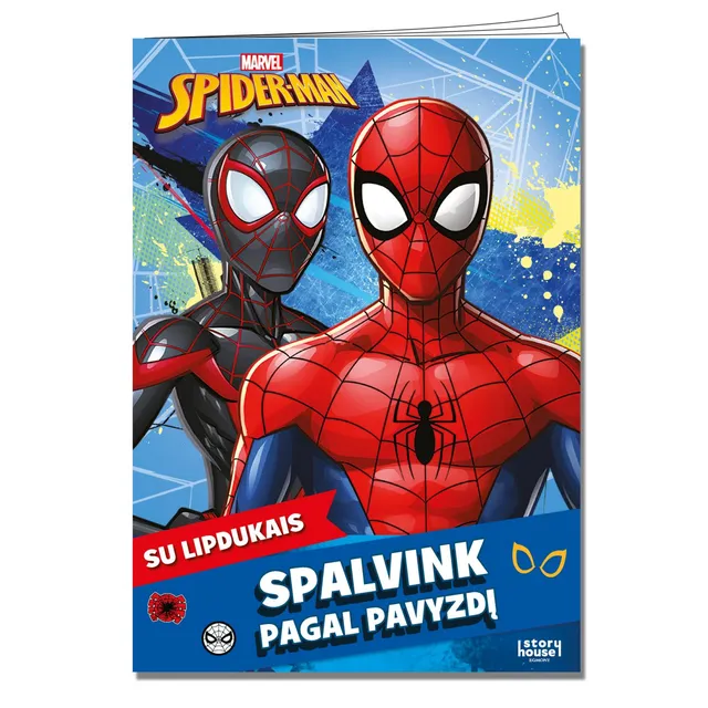 Knyga SPIDER-MAN. SPALVINK PAGAL PAVYZDĮ