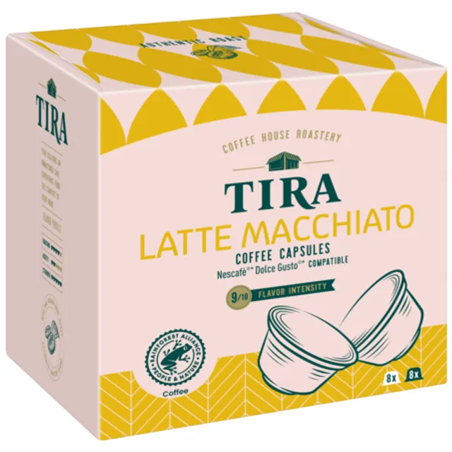 Kavos kapsulės LATTE MACCHIATO DG TIRA, 16 vnt.