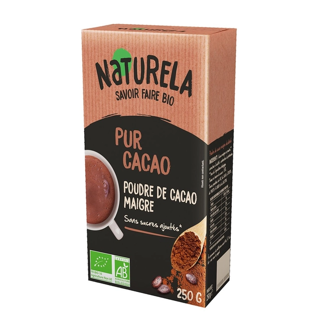 Ekologiška kakava be cukraus NATURELA, 250 g