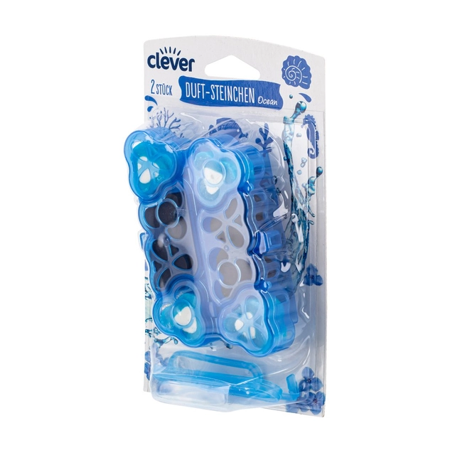 Tualeto gaiviklis CLEVER OCEAN, 2 x 48 g