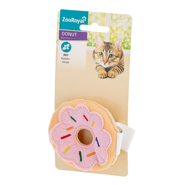 Donut žaislas katei su paprastąja katžole ZOOROYAL