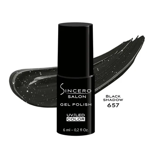 Gelinis nagų lakas 657 Black shadow SINCERO SALON 