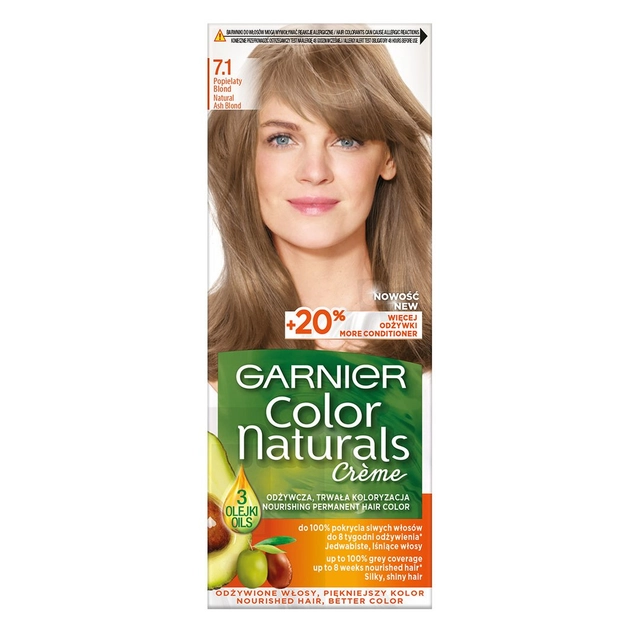 Plaukų dažai GARNIER COLOR NATURALS, Nr.7.1
