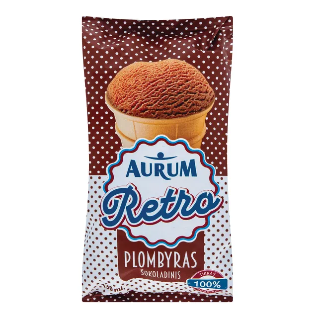 Šokoladinis plombyras RETRO, 70 g / 130 ml