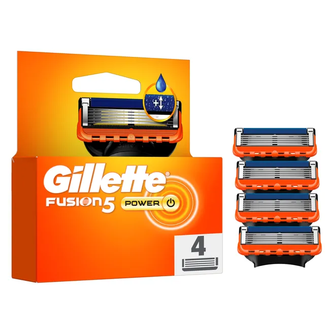 Skustuvo galvutės GILLETTE FUSION 5 POWER, 4 vnt.