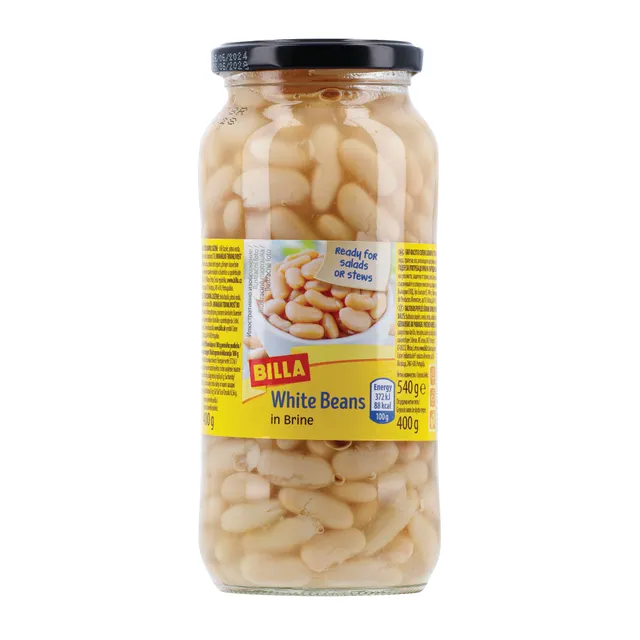 Baltosios pupelės BILLA, 580 ml
