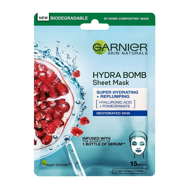 Veido kaukė GARNIER SKIN NATURALS HYDRA BOMB, 32 g