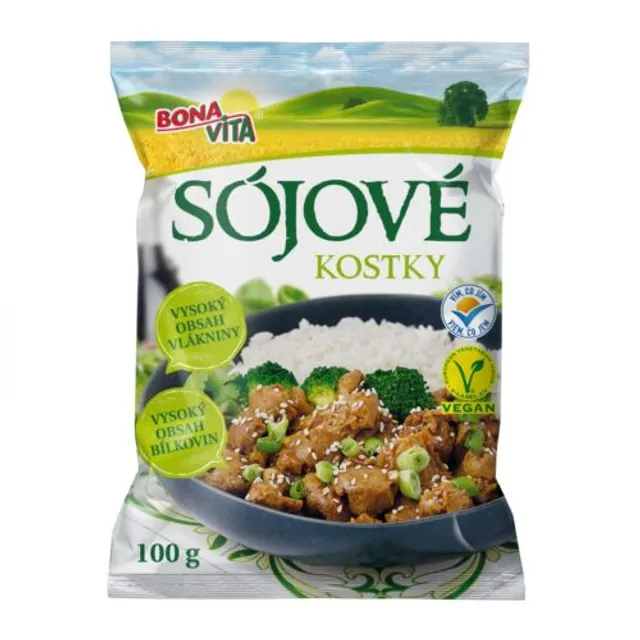 Soy cubes BONA VITA, 100 g