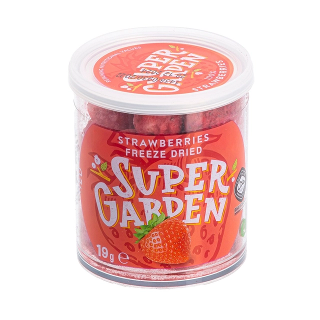 Freeze-Dried Strawberries SUPERGARDEN, 19 g