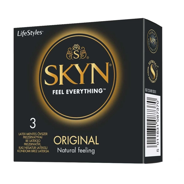 Prezervatyvai LIFESTYLES SKYN ORIGINAL, 3 vnt.