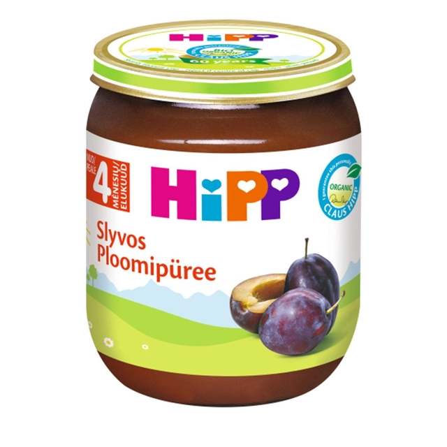 Ekologiška slyvų tyrelė HIPP (nuo 4 mėn.), 125 g