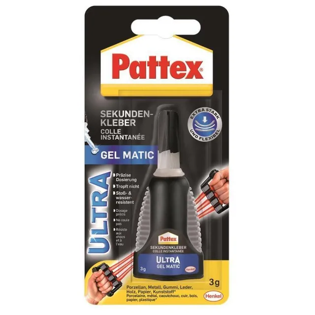 Gel klijai, matiniai PATTEX ULTRA, 3 g