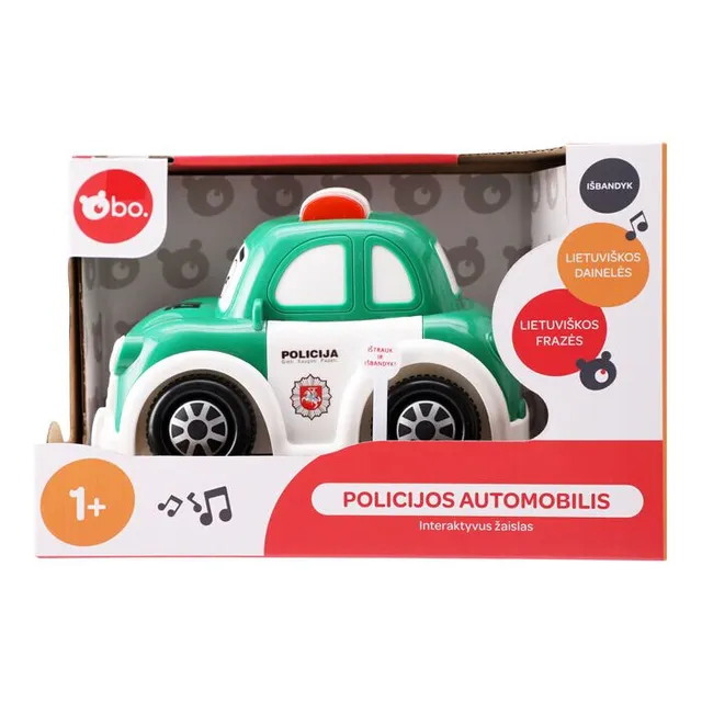 Interaktyvus policijos automobilis