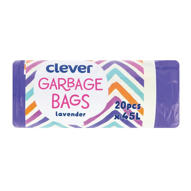 Šiukšlių maišai CLEVER 45 l, 20 vnt