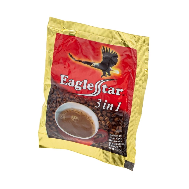 Tirpios kavos gėrimas EAGLE STAR COFFEE 3IN1, 18 g