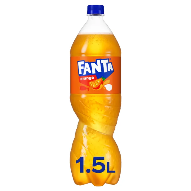 Газированный безалкогольный напиток с апельсиновым вкусом FANTA ORANGE, 1,5 л