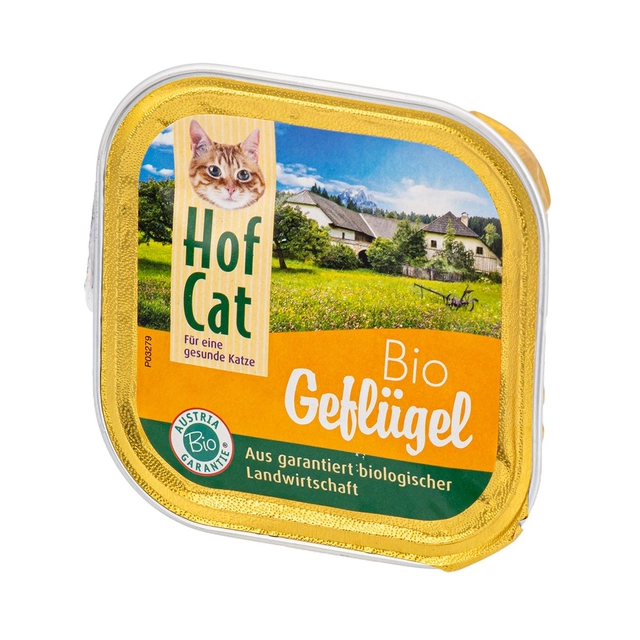 Pâté for cats with poultry HOF CAT BIO, 100 g Geflügel