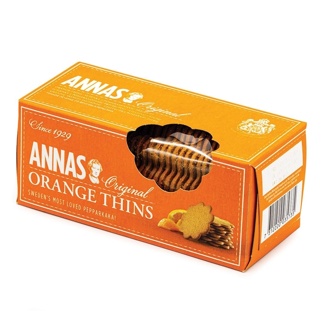 Apelsinų skonio imbieriniai sausainiai ANNAS, 150 g