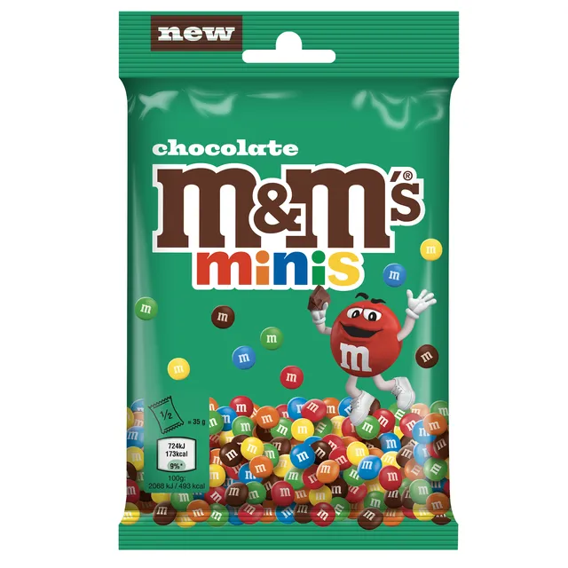 Chocolate candy M&M's minis, 70 g