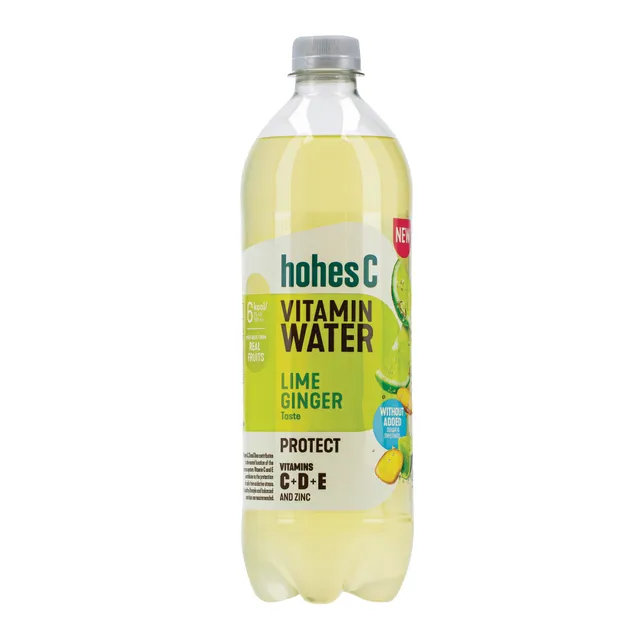 Žaliųjų citrinų is imbierų skonio vanduo su C+D+E+Zn HOHES C VITAMIN PROTECT, 750 ml