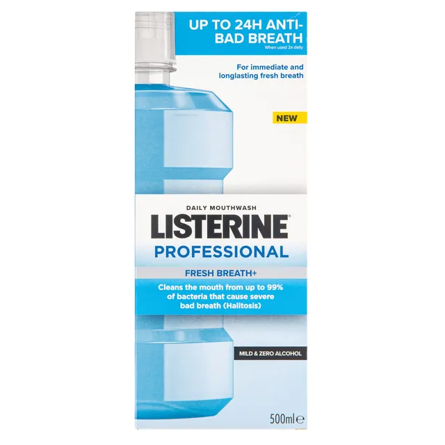 Mouthwash LISTERINE PROFESSIONAL FRESH BREATH+, 500ml