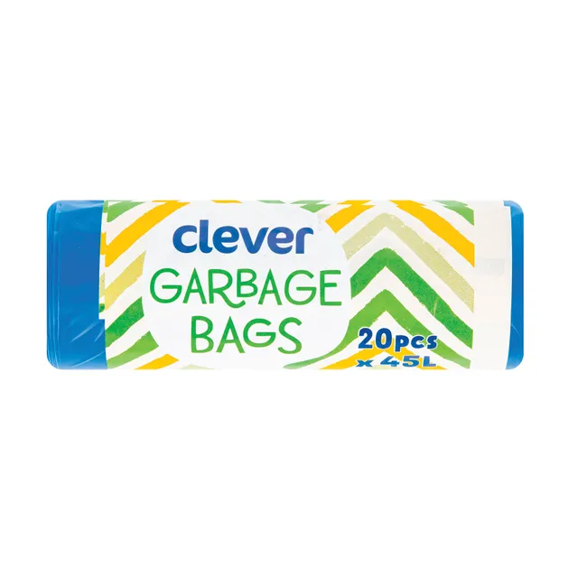 Šiukšlių maišai CLEVER 45 l, 20 vnt