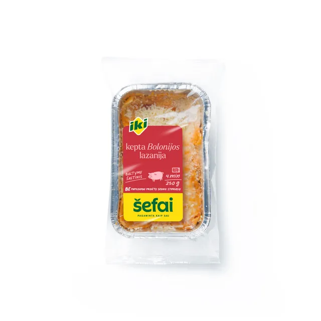 Kepta bolonijos lazanija IKI ŠEFAI, 250 g