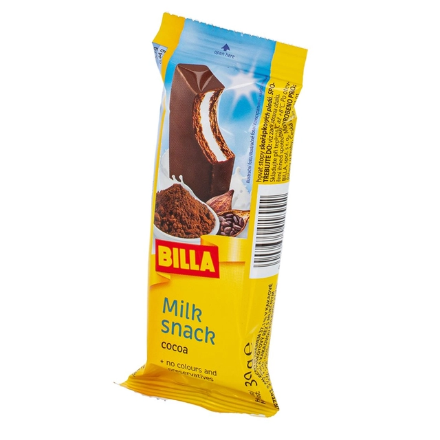 Pieninis batonėlis su kakava BILLA, 30 g