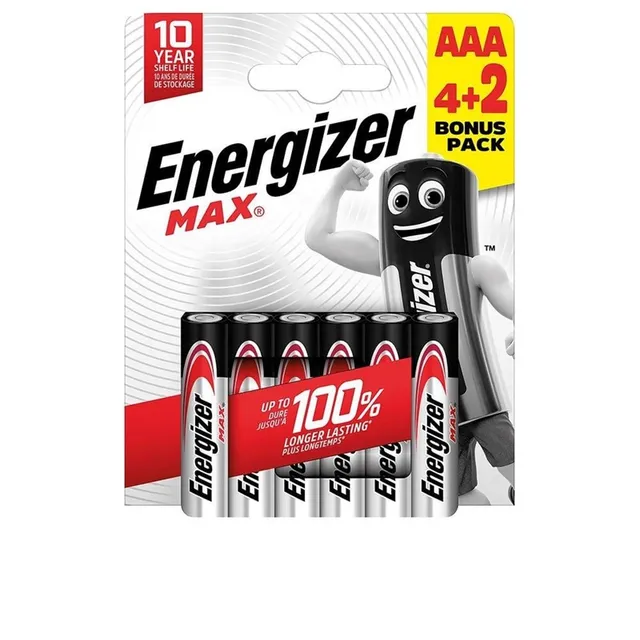 Šarminė baterija ENERGIZER Max LR03 AAA BL4+2