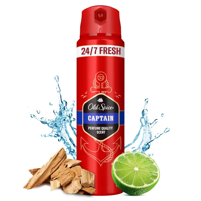 Purškiamas dezodorantas OLD SPICE CAPTAIN, 150 ml