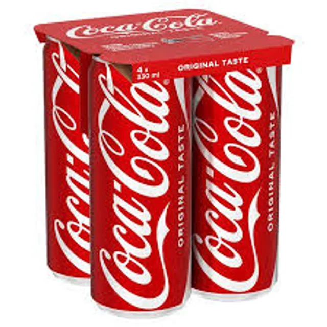 Gazuotas gaivusis gėrimas COCA-COLA, 4 x 330 ml