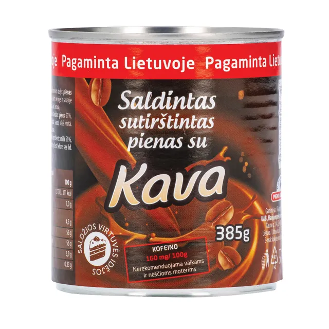 Sweetened condensed milk with coffee and sugar, 385 g