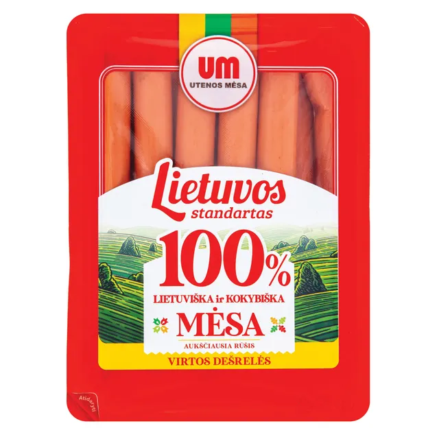 Варёные сосиски LIETUVOS STANDARTAS, 780 г, Высший сорт