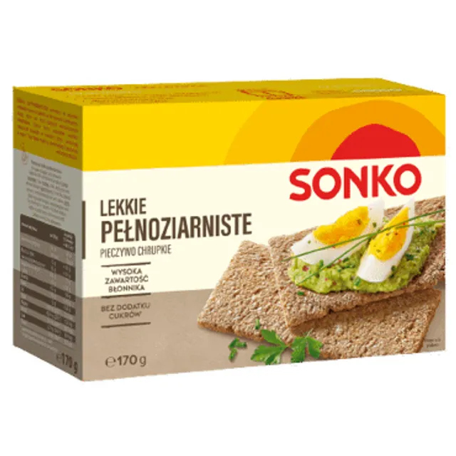 Whole grain crackers SONKO, 170 g