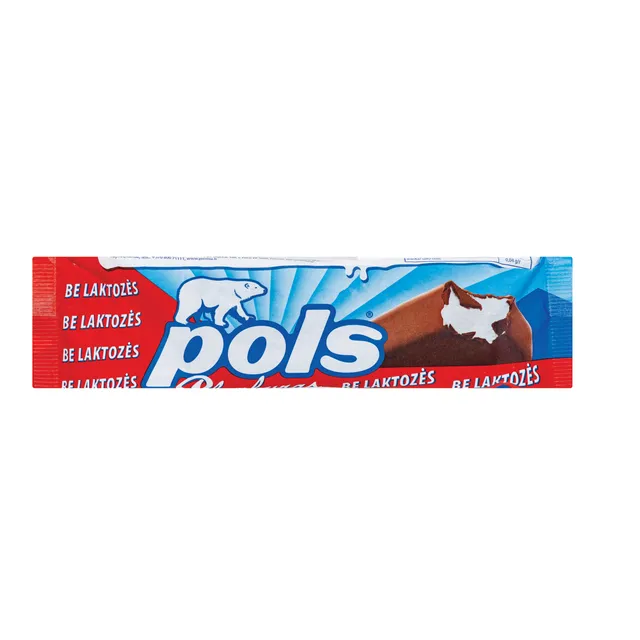 Glaistytas vanilės skonio plombyras be laktozės POLS, 120ml/75g