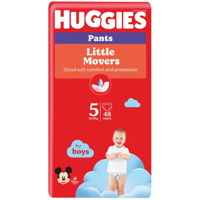 Подгузники, 12-17кг HUGGIES PANTS BOYS, 44 шт.