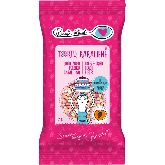 Liofilizuoti persikų gabaliukai BEATOS VIRTUVĖ, 7 g