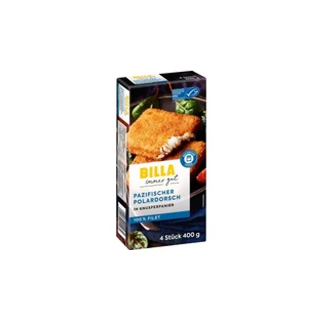 Šaldyta menkių filė apkepta tešloje BILLA, 400 g