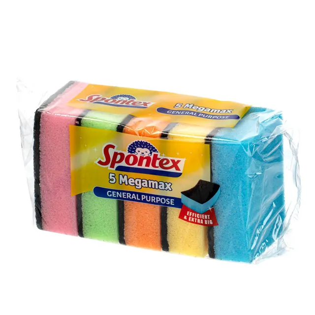 Kempinės-šveistukai SPONTEX MEGAMAX, 5 vnt.