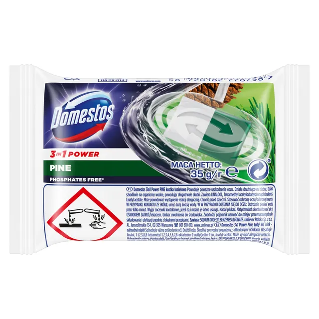 Tualeto muiliuko pakeitimas DOMESTOS PINE, 35 g